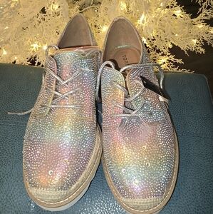 Pride Embellished Lace Up Oxford